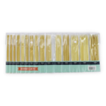 HobbyArts Double pointed needle set Light bamboo 20 cm (2.00-10.00 mm)