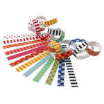 Garland strips with print