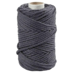 Macramé cord Grey
