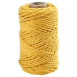Macramé cord Yellow