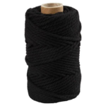 Macramé cord Black