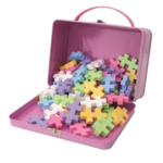 Plus-Plus LARGE in Metal Suitcase, Pastel Mix, 70 pcs