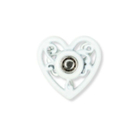 Prym Snap Fasteners Hearts, 2 pcs White