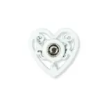 Prym Snap Fasteners Hearts, 2 pcs White