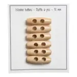 Go Handmade Duffle 30 mm, 6 pcs Natural