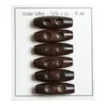 Go Handmade Duffle 35 mm, 6 pcs Dark Brown