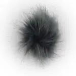 Pompom Acrylic, 8 cm Grey