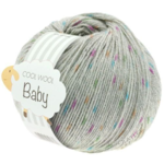 Lana Grossa COOL WOOL BABY 358 358 Light grey/orange/turquoise/green/cyklamen