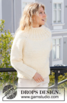 227-25 Snow Song Sweater by DROPS Design