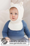 42-21 Sweet Teddy Balaclava by DROPS Design