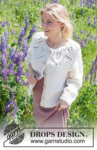 232-7 Leaf Ring Cardigan by DROPS Design