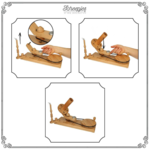 Scheepjes Ball Winder W. Table Clamp, Beech Wood Walnut