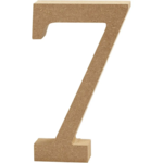 Number, MDF, 13 cm, 1 pcs