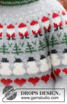 44-14 Christmas Time Sweater by DROPS Design