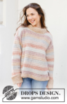 245-28 Lakeside Watercolour Sweater by DROPS Design