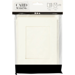 Passepartout cards with envelope, rectangular