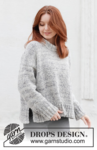 245-24 Stormy Evening Sweater by DROPS Design